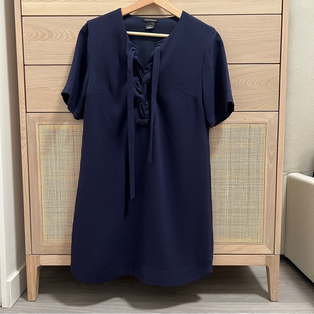 Navy Seona Dress | Club Monaco